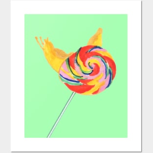 Snail Lollypop Posters and Art